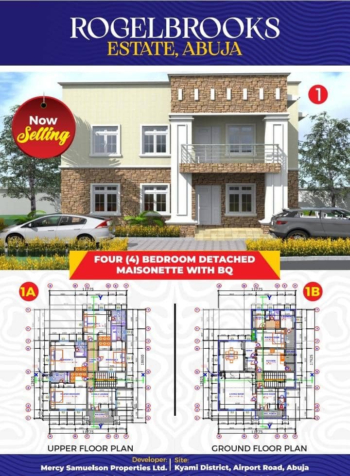 4-BEDROOM DETACHED DUPLEX WITH BQ FOR SALE